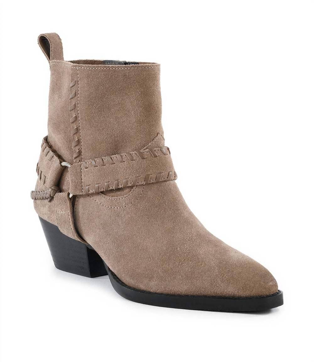 NEW SEYCHELLES women's easy peasy western booties in taupe